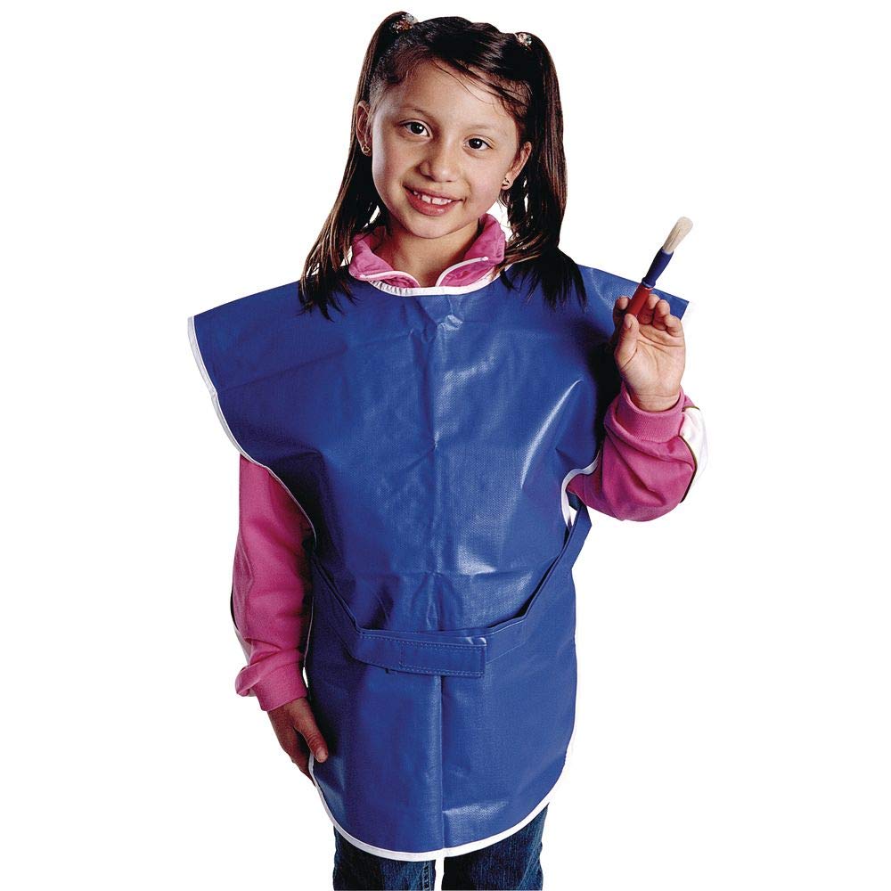 Colorations Machine Washable Childs Paint Smock for Young Artists Painting Supplies, Model:NMPS