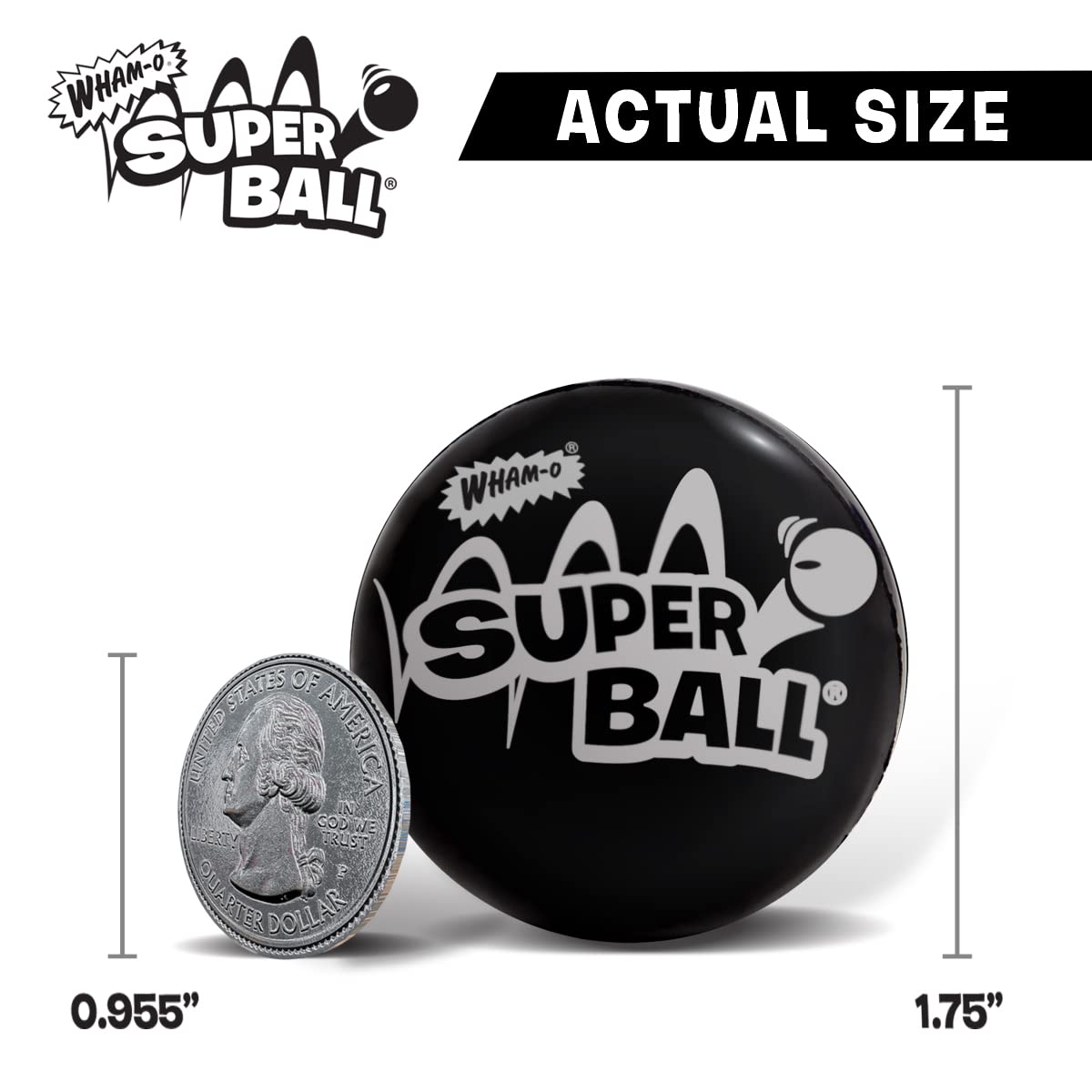 Wham-O The Original Superball With Zectron (2 Pack Bundle)