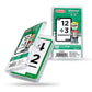Duncan Flash Cards- Division, Green & White, (3704FC), Medium