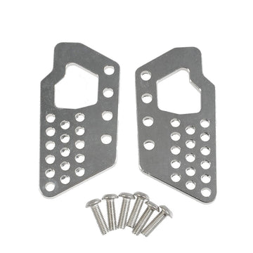 Que-T Aluminum Front and Rear Dual Damper Shock Mount for 1/10 Axial Wraith RC Truck (Silver)