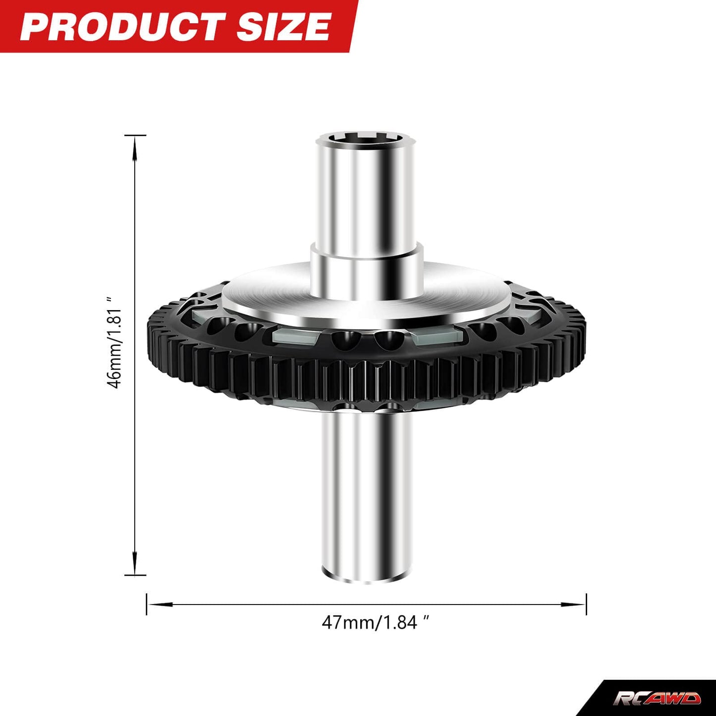 RCAWD 57T Slipper Clutch & Spur Gear Set Upgrades for ARRMA 3S & 4S, 1/10 Big Rock, Granite, Senton, Vorteks, 1/8 Typhon 3S & Kr