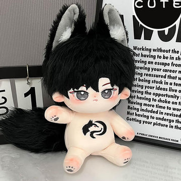 Niannyyhouse 20Cm Plush Doll Rabbit Ears Boy Tail 8In Humanoid Stuffed Body No Attribute Wearable Clothing Dress Up Gifts (3-With Skeleton)