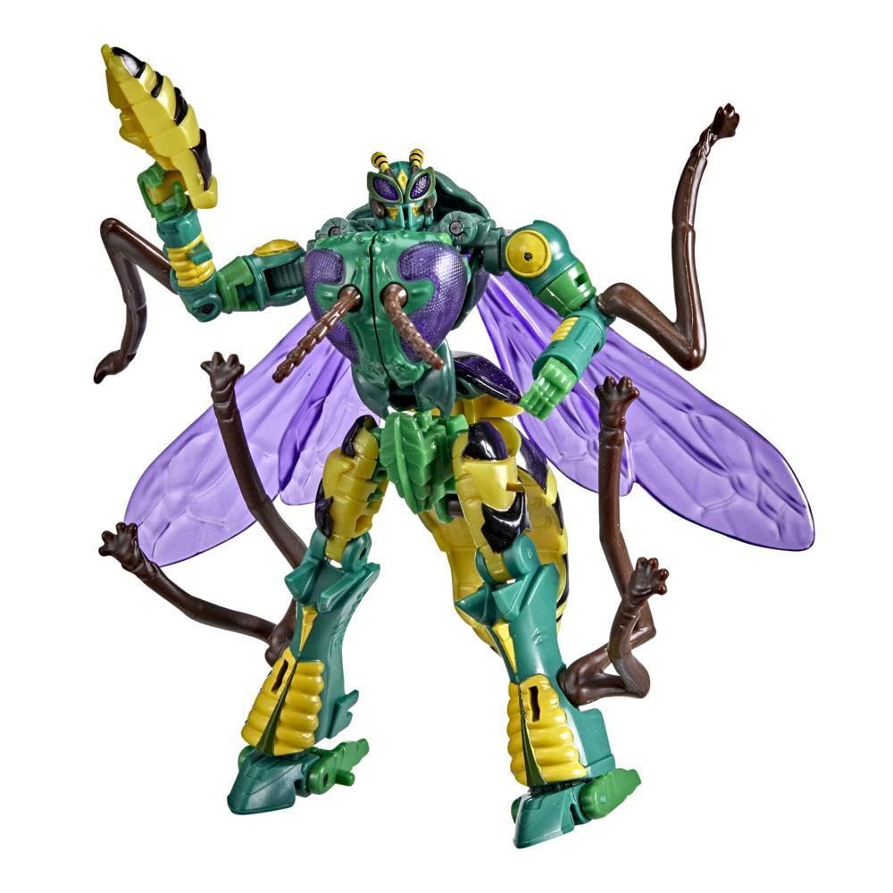 Transformers Toys Generations War for Cybertron: Kingdom Deluxe WFC-K34 Waspinator Action Figure - Kids Ages 8 and Up, 5.5-inch -Like New