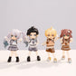Ymy Ob11 Doll Clothes 1/12 Scale Shirt Tie Waistcoat Dress Girls Uniform Set For Bjd Gsc Doll Clothing(Blue)