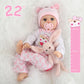Realistic Reborn Baby Doll Girl 22'', Sweet Real Life Like Bebes De Silicona Reales Handmade, Lifelike Reborn Doll Soft Vinyl We
