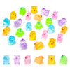 HOMICO Luminous Mini Capybara Figurines - 24 Colorful Resin Decorations for Dollhouses, Dashboards, Fairy Gardens - Green, Purple, Blue, Pink, Yellow, Orange
