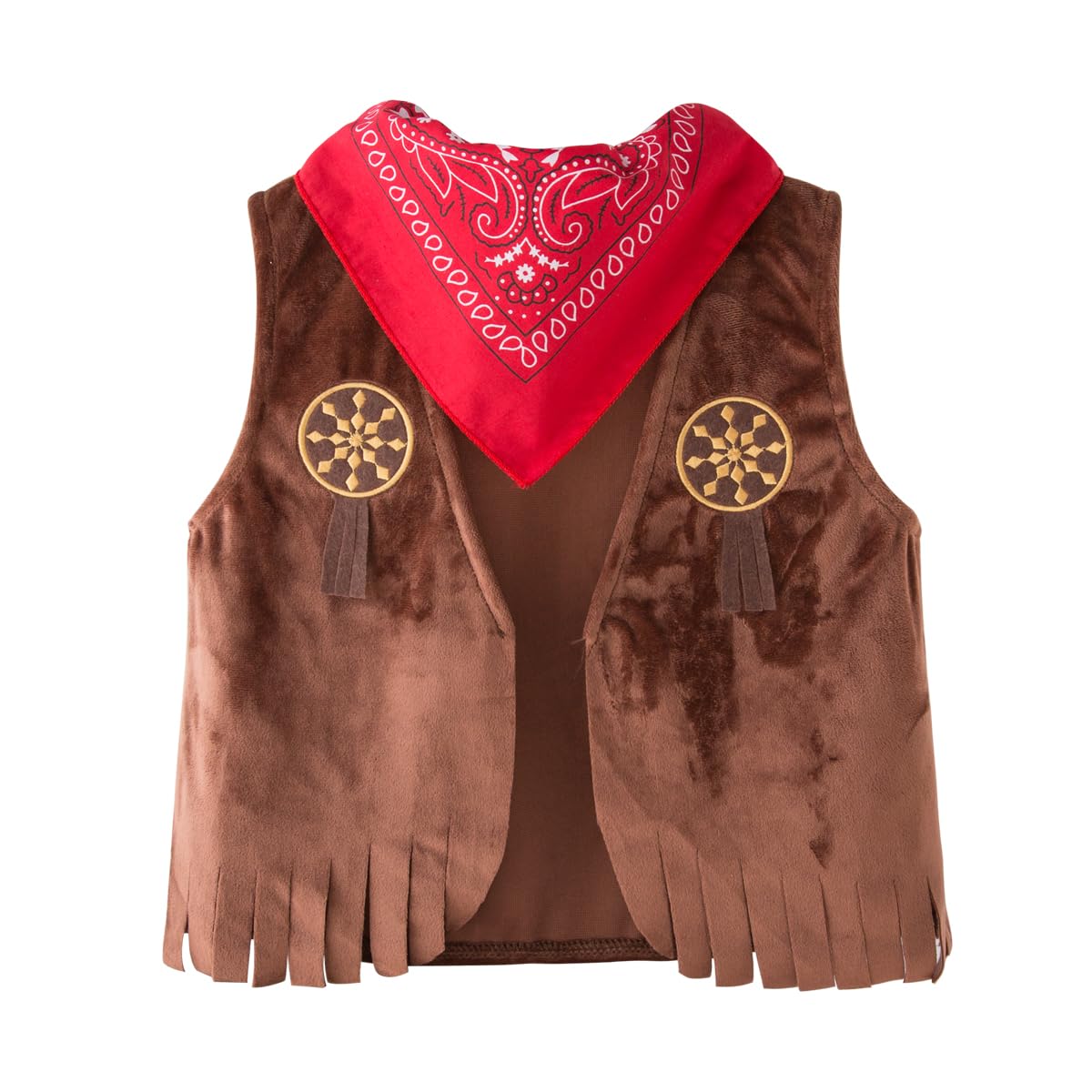 Lxkikmm May'S Baby Western Cowboy Style Kids Costume Vest Cosplay Costume 9-18 Months