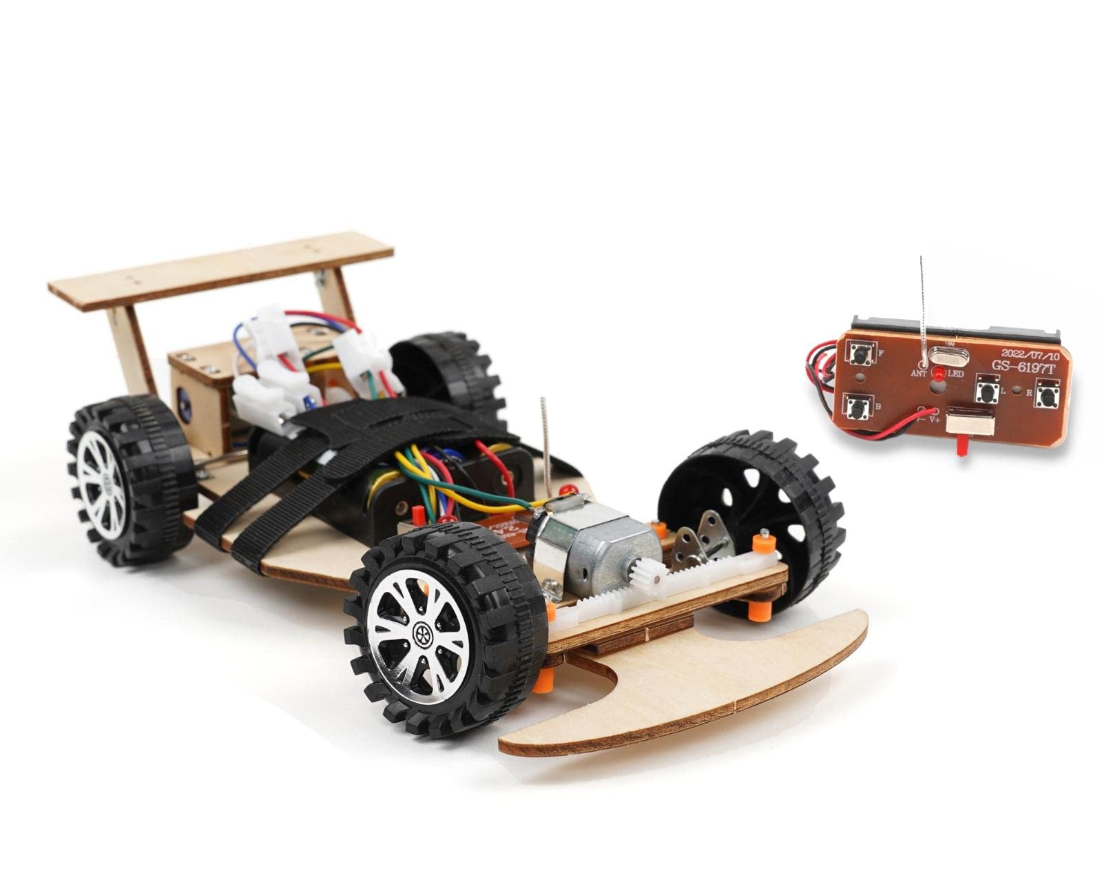 Pica Toys Wireless Remote Control Car Kit F1, Science Project Kit For Kids/Students/Education, Stem Project Model Car Kits To Build, Ideal Choice For Family And School