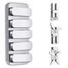 Fidget Toys Adults Metal Fidget Slider Edc Magnetic Haptic Fidget Clicker With 3 Noise Levels, Loud-Quieter-Quiet Fidget Toy For