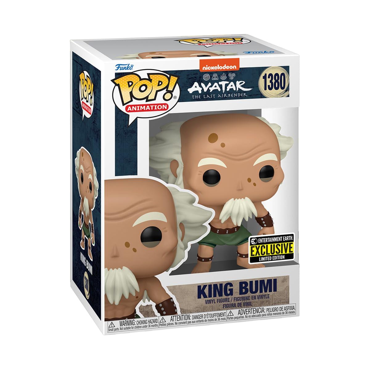 Funko Pop! Animation: Avatar: The Last Airbender - King Bumi Entertainment Earth Exclusive Bundled With A Byron'S Attic Protector