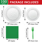 Qyeahkj 100 Pcs Golf Party Supplies Plates And Napkins Set Golf Birthday Party Decorations Paper Tableware Dinnerware Kit Dispos