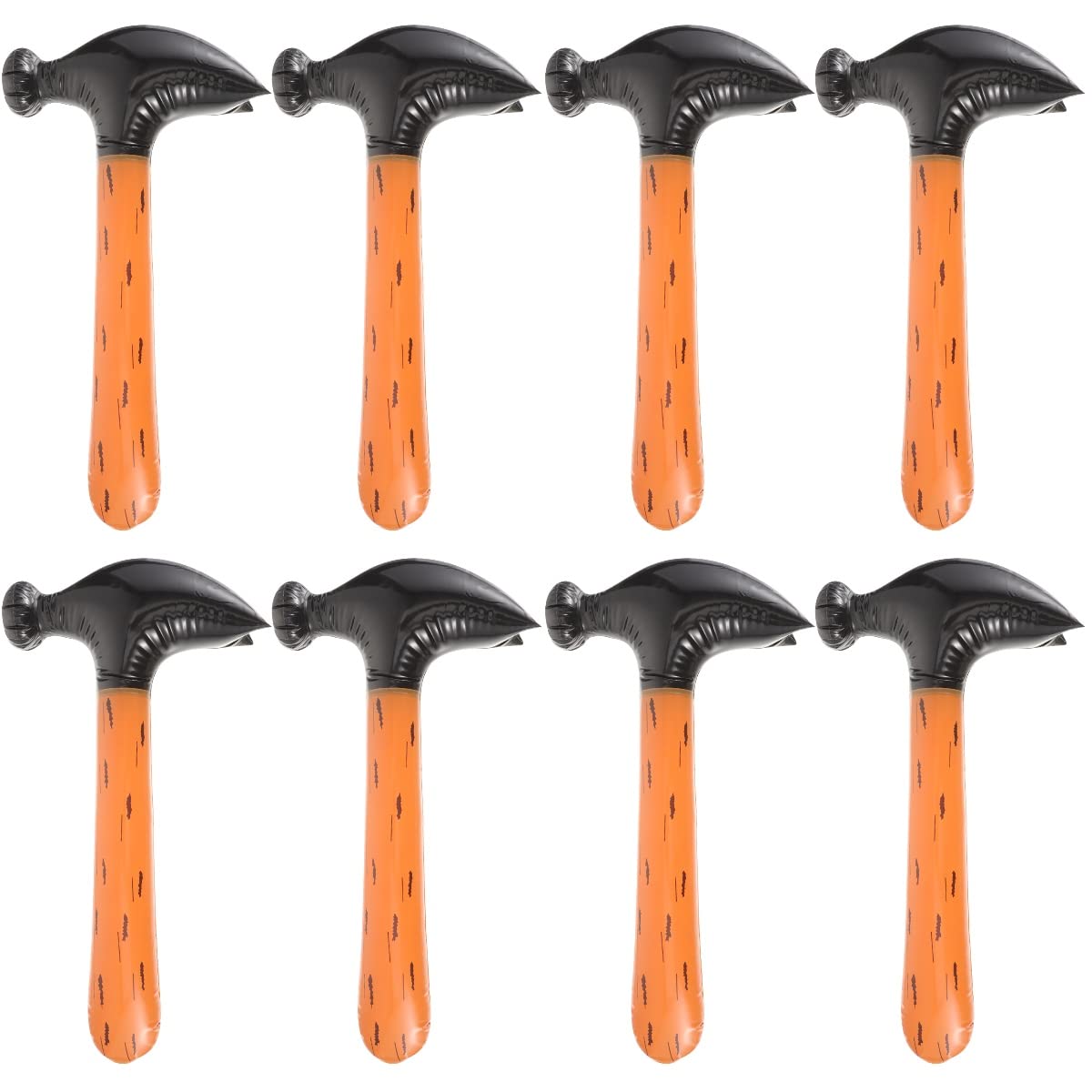 ABOOFAN 8Pcs Inflatable Hammer Toys Blow up Hammer Balloon for Kids for Construction Birthday Party Decorations Costume Accessor