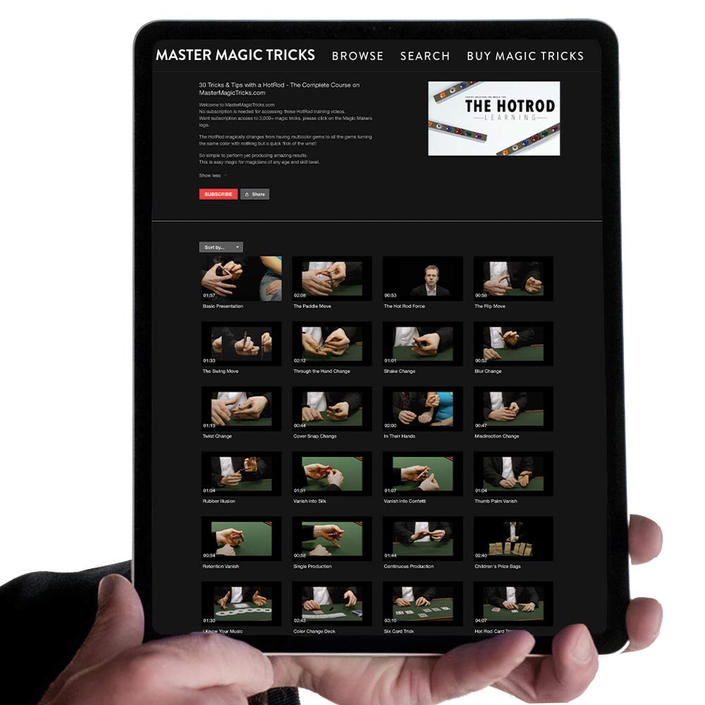 Magic Makers Crystal Hotrod Magic Trick - Blue Force - With 30 Tricks Online