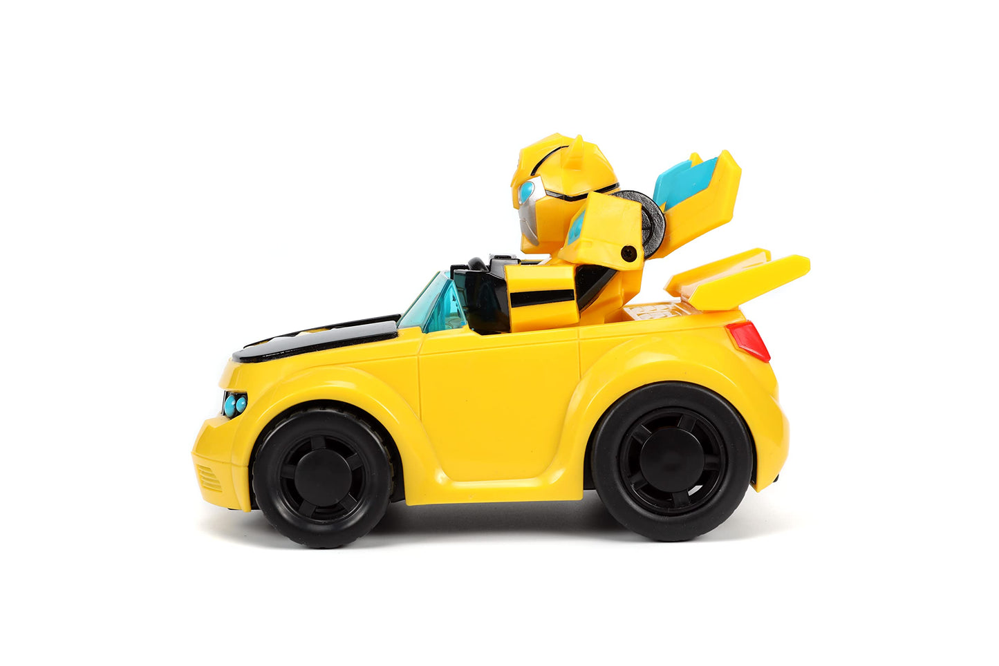 Jada Toys Transformers Rescue Bots Academy Bumblebee RC Car - Plastic, Radio Control, Model 30853, Perfect for Kids and Adults