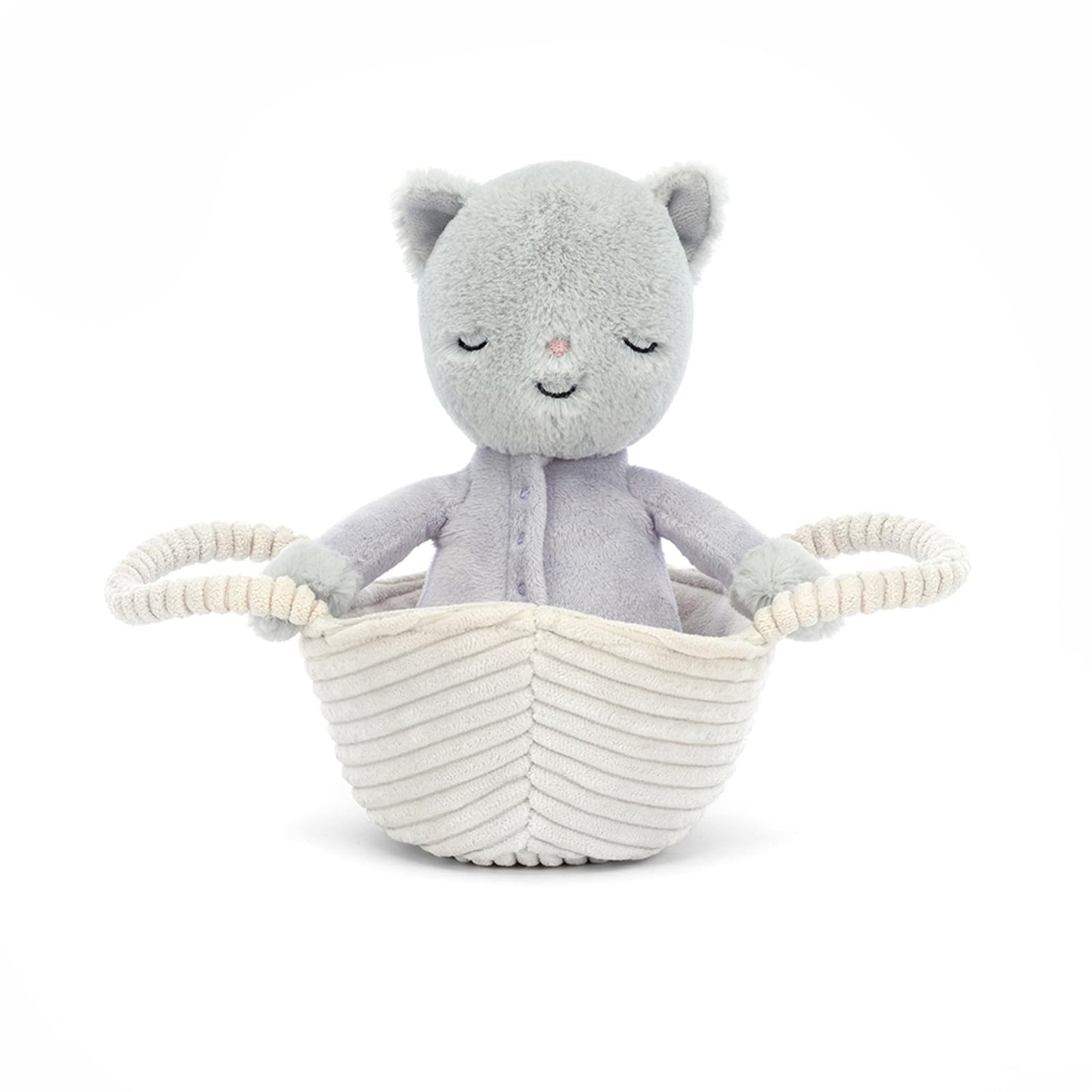 Jellycat Rock-A-Bye Kitten Stuffed Animal, 8 Inches | Cats And Kittens Plush Toy | Classic Children'S Gift