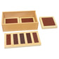 Calandis Wooden Montessori Sensorial Material Rough And Smooth Boards Kids Early Tactile Touch Learning Educational Toy Set
