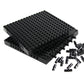 Feleph 18Pcs 5'' Base Brick 16X16 Black Plate 1/3 With Holes And Pin Pixel Art Painting Classic Blocks Compatible With 65803 367