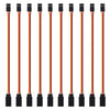 ACEIRMC 10pcs 3-Pin Servo Extension Cable Cord Female to Male Lead Wire Connector JR for RC Car Airplanes Remote Control (50cm)