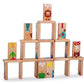 Gracesdawn 28 Pcs Of Educational Wooden Toy Domino Animal Puzzles Kids Game Gift