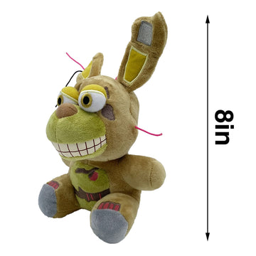 Ycixri Fnaf Springtrap Plush Toy Suitable For Collection, Fnaf Plushies Stuffed Doll For Boy Girl Christmas Halloween Birthday Gift, 8“ (Springtrap)