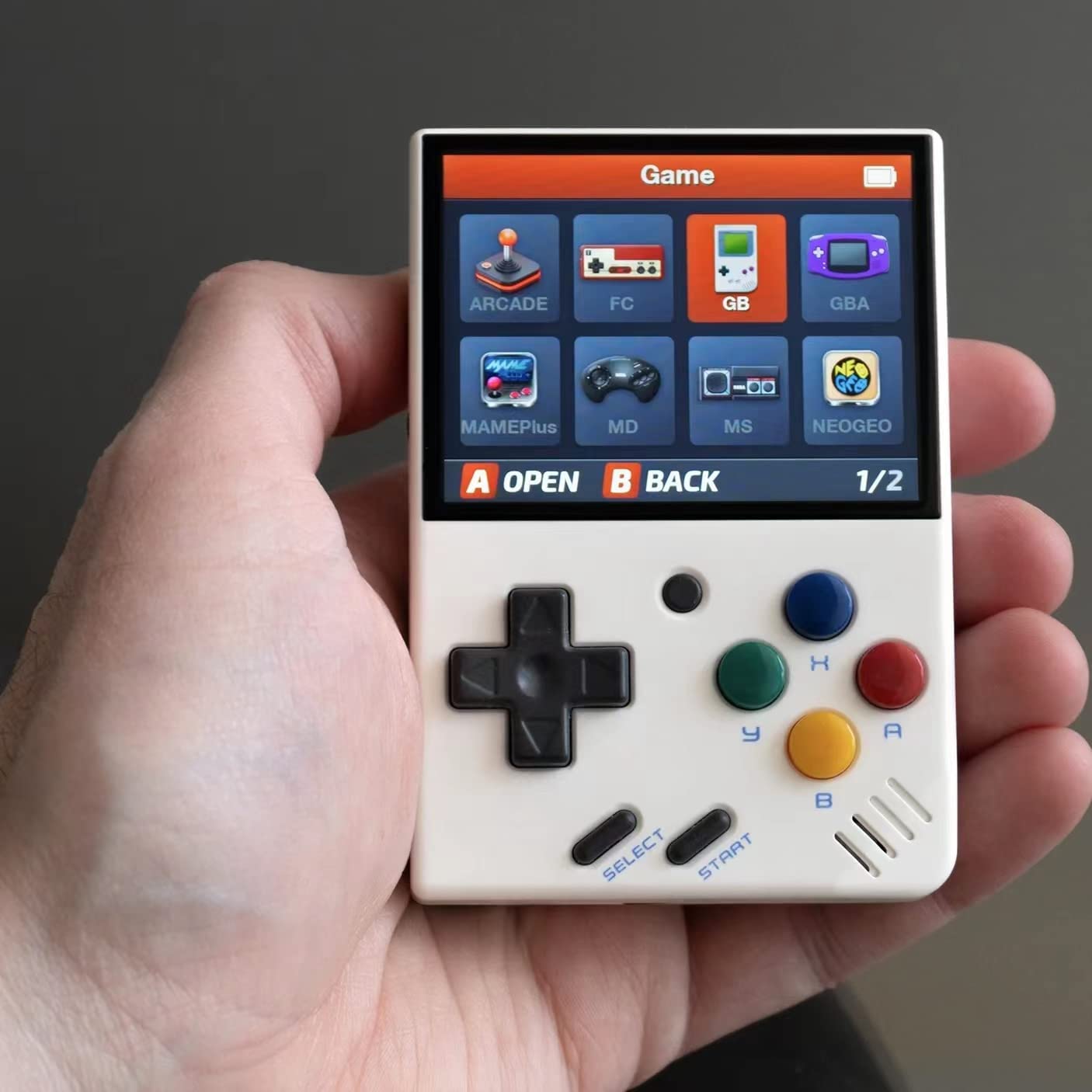 Miyoo Mini V4 Handheld Video Game Console, 2.8 Inch Ips Screen Retro Video With 128Gb Card & 11000+ Games, Built In Open Source System Portable Retro Game Console (White, 128G)