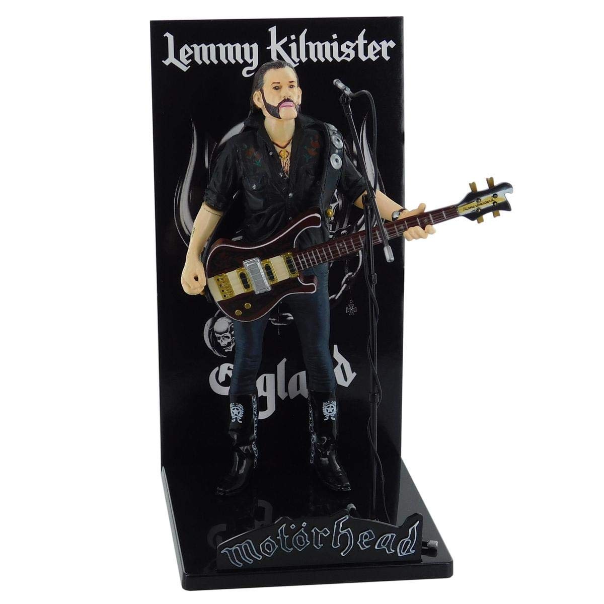 Global Merchandising Motorhead Lemmy Kilmister Figurine 16 cm - Silver Wood Model 75489-B4