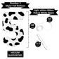40 Inch Cow Print Balloon, Number 5 Balloons Cow Balloons For 5St Birthday Decoration, Large Cow Number Balloons For Western Par