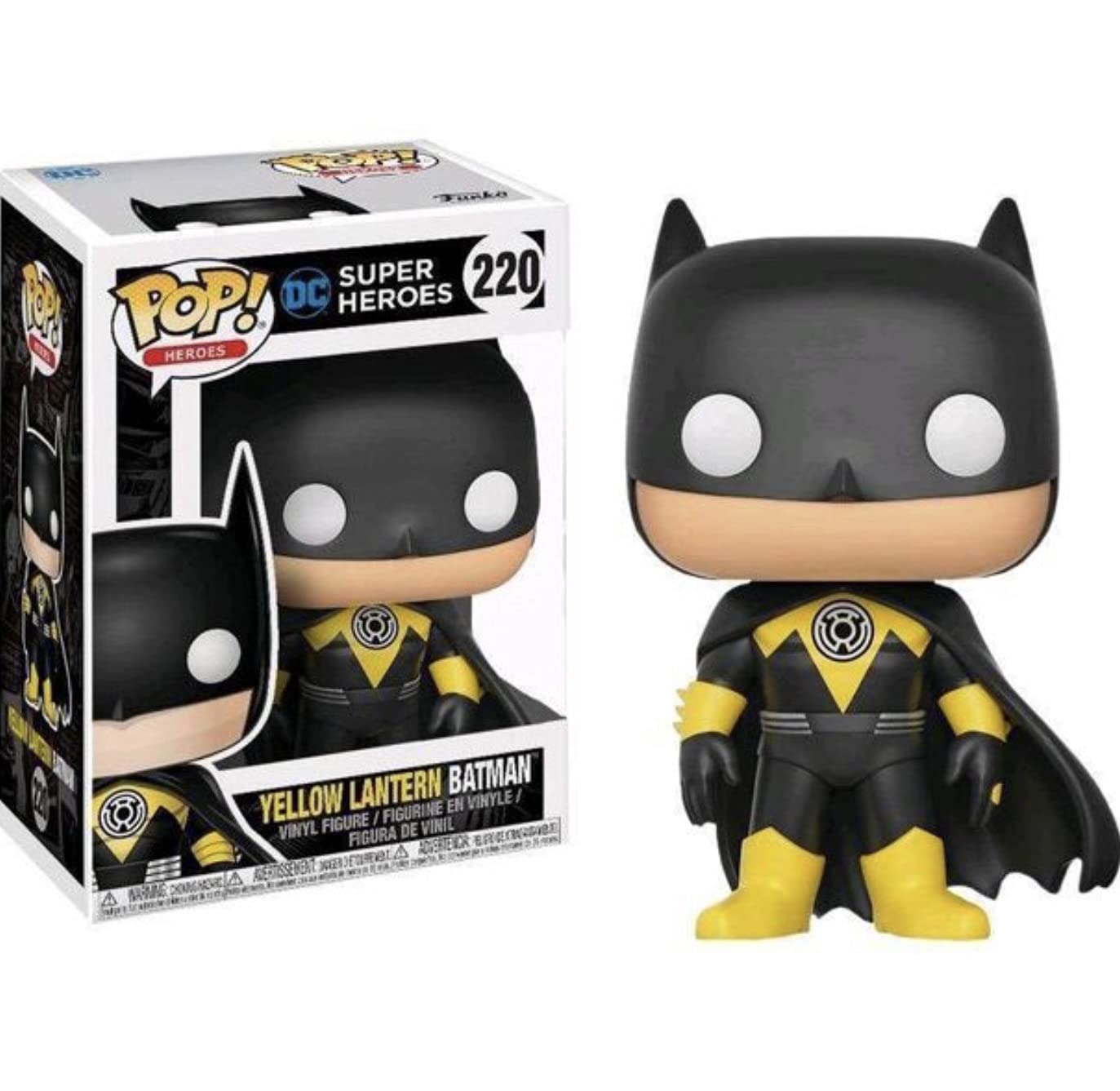 Figure Pop Dc Comics Yellow Lantern Batman Metallic Exclusive