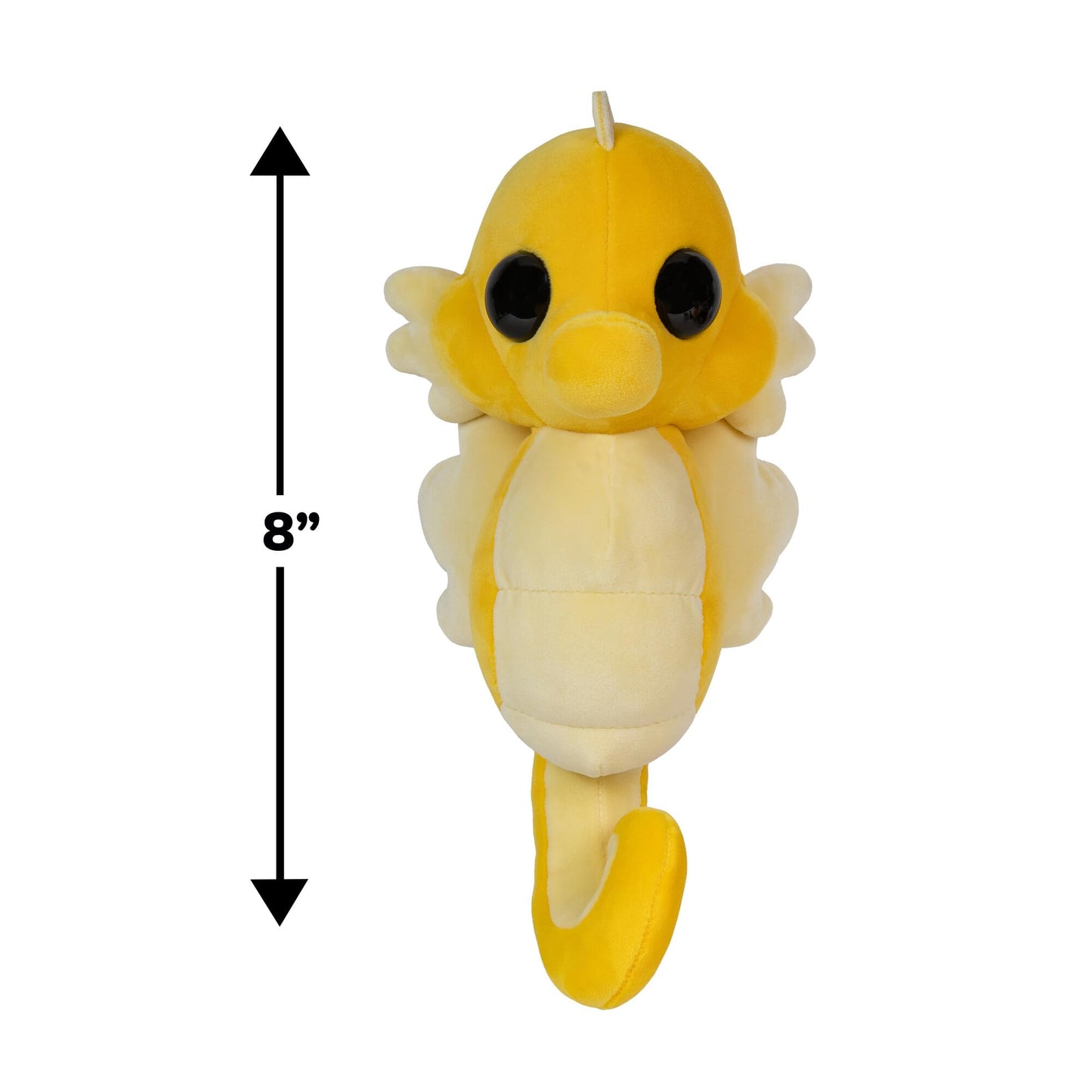 Adopt Me! Seahorse Collector Plush - 8" Rare Series 2 Toy - Polyester Material - Exclusive Virtual Item Code Included