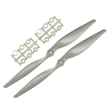 TOP-VIGOR 2pcs CW RC Propellers 1365 13 x 6.5 Inch 2-Vane RC Vehicle Propellers Replacement for RC Airplane with Adapter Rings N