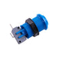 Easyget Arcade Push Button Set - 6 Piece HAPP Type, 30MM, Blue, Plastic, Model EA-MS-BUT-01 for Mame/Jamma Video Games