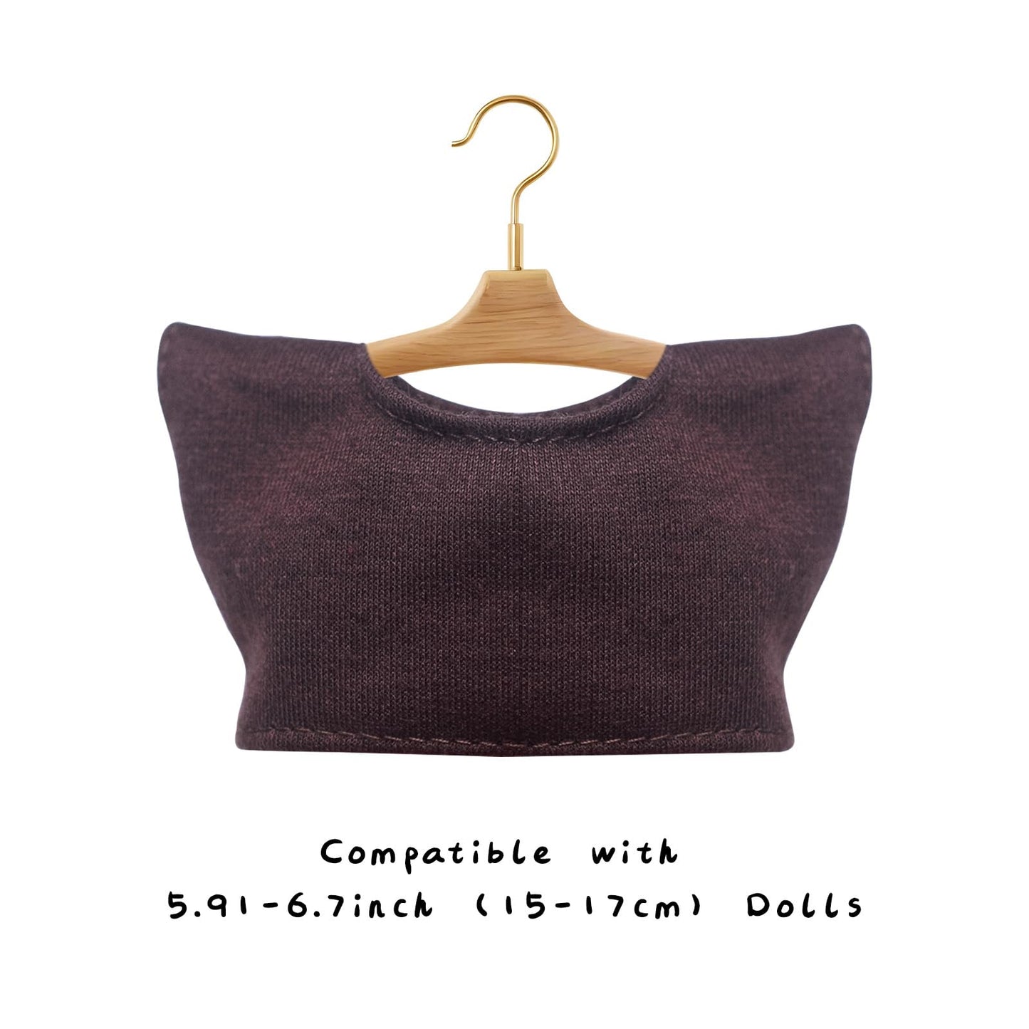 WVSAFV Clothes for Labubu (NO Doll) fit 17cm/6.69''  enhanced Outfit with Accessories  Soft & Stylish Hand-Woven Doll Set  Wool Overall