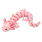 Yipintang 3D Printed Creature Flexible Animals - 7 Inches Fidget Animal for Desk D  cor (Pink Axolotl)