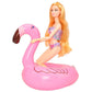 Pool Floaties For Girl Dolls, Fun Swimming Pool Party Ring Inflatable Drink Holder For11.5 Inch Dolls Pool Toys