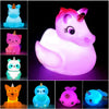 Jomyfant Unicorn Bath Toys Light Up Floating Rubber Toys(8 Packs),Flashing Color Changing Light In Water,Baby Infants Kids Toddl