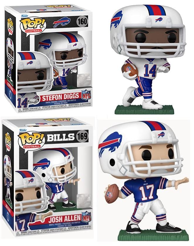 Funko Josh Allen/Stefon Diggs (Buffalo Bills) Pop! Nfl Combo (2)