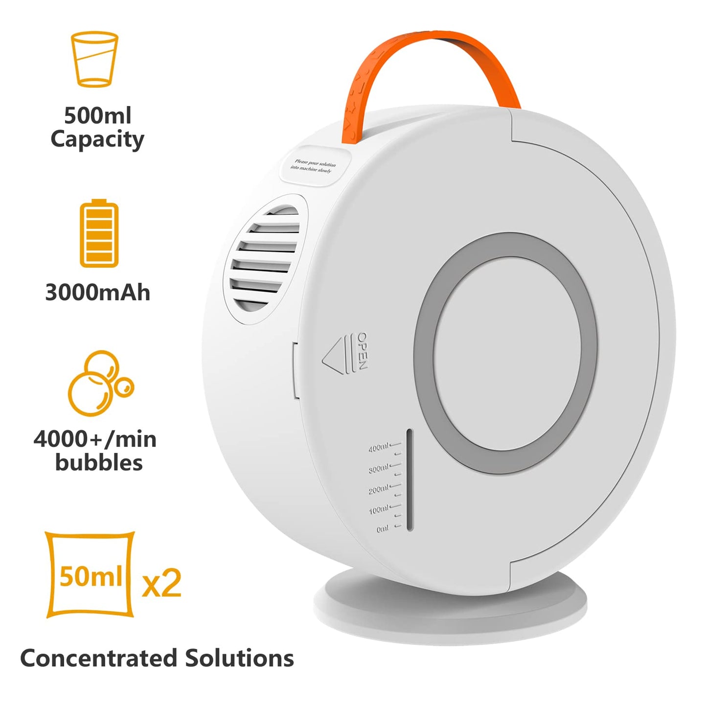 Bubble Machine Automatic Bubble Blower for Kids Toddlers Rechargeable Battery Portable Bubble Maker Electric Bubble Machine Auto