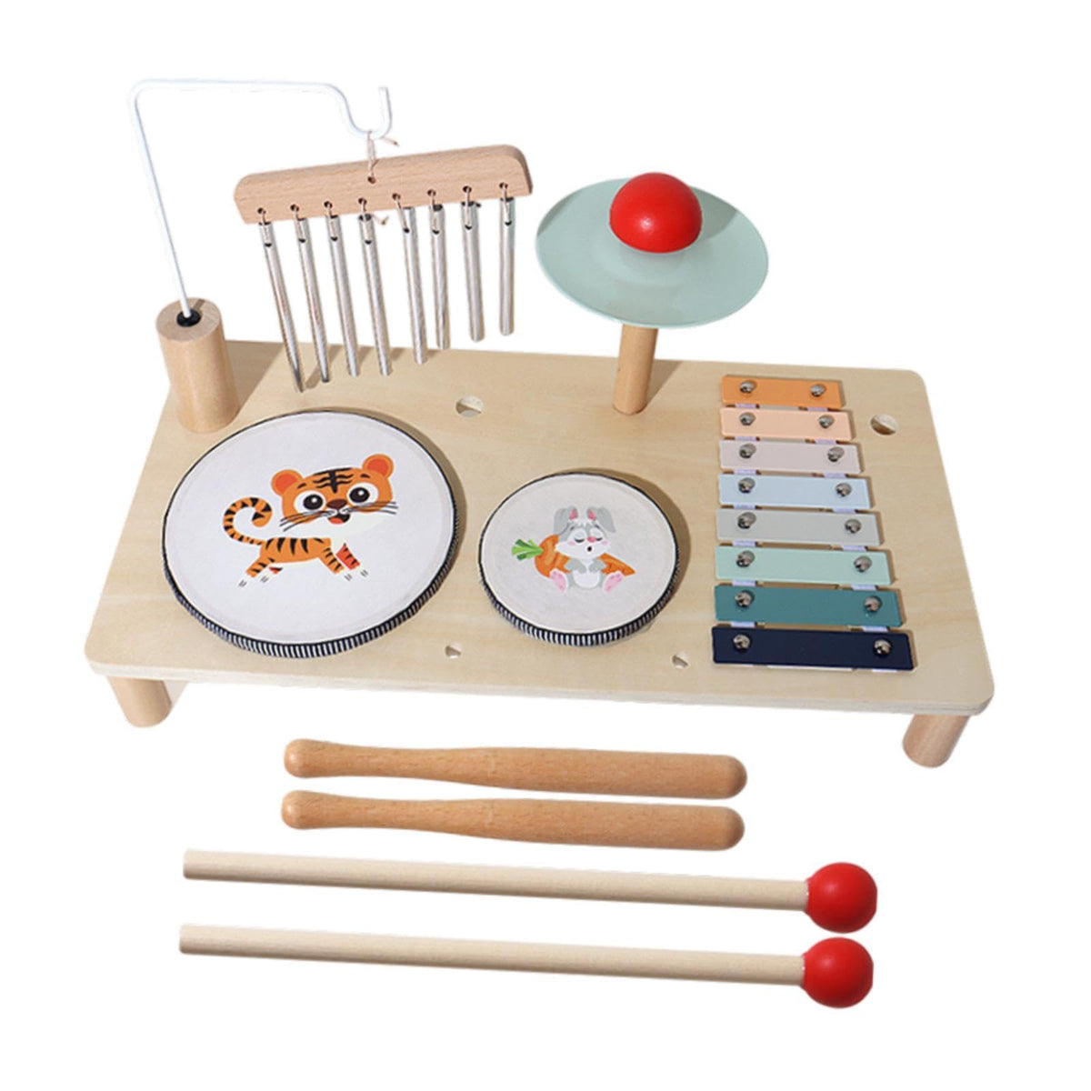Merishopp Kids Percussion Instrument Early Education Xylophone Drum Kits For Gift Kids | Toys & Hobbies | Educational | Music & 