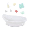 LullaBaby - Bath Set - Tub Toys - Baby Doll Accessories - Real Water Play - Kids Ages 2 Years Old & Up - Baby Doll Bathtub