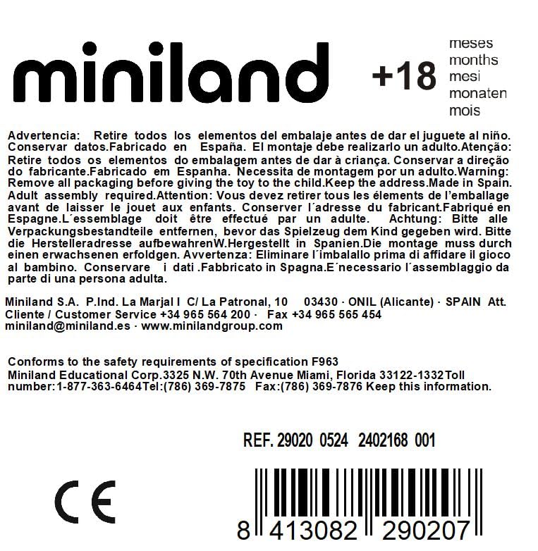 Miniland Educational Scoops, Set Of 4