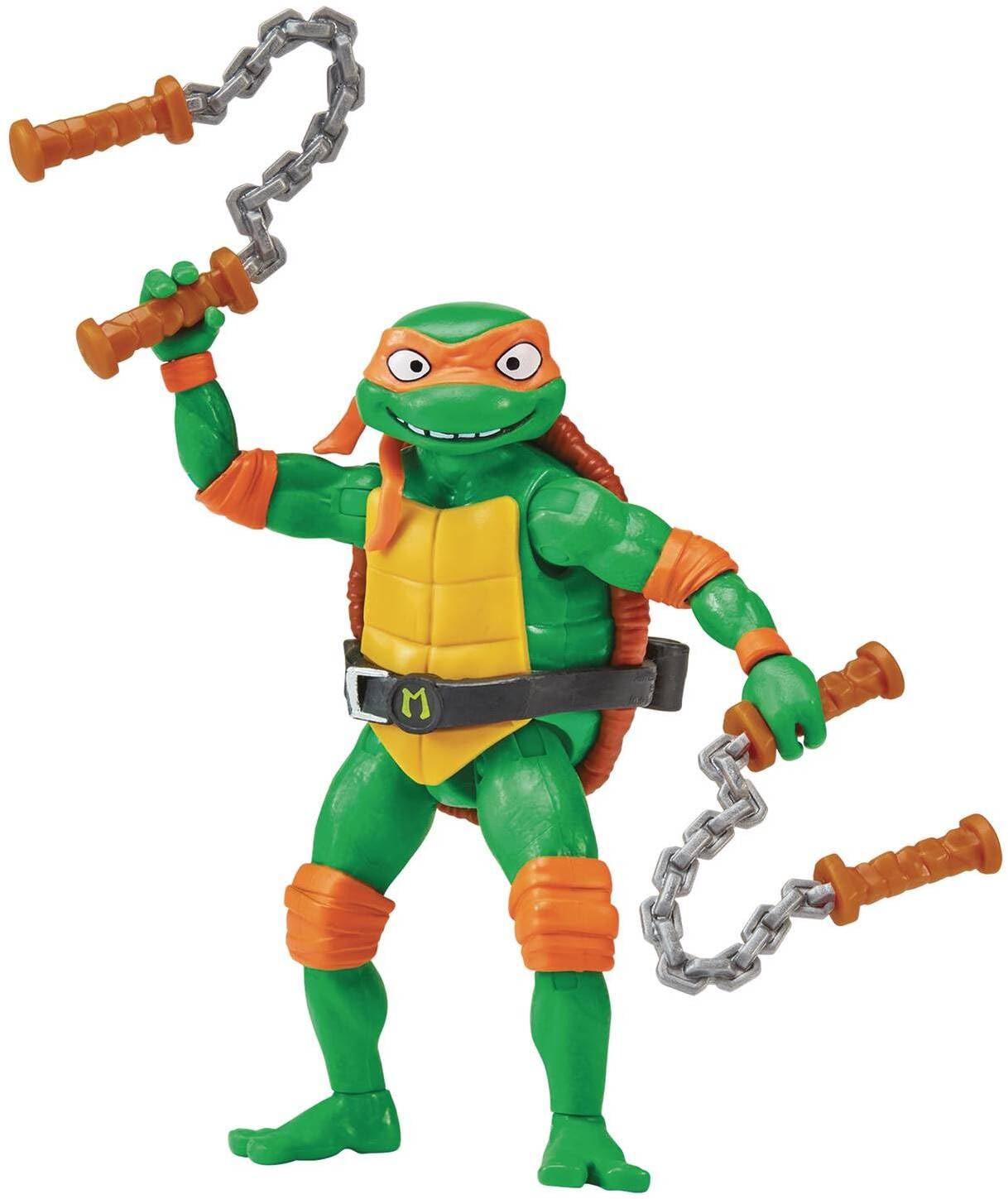 Teenage Mutant Ninja Turtles Michelangelo Action Figure, 4.25" Multi-Color, Plastic, Model 83283 by Playmates Toys