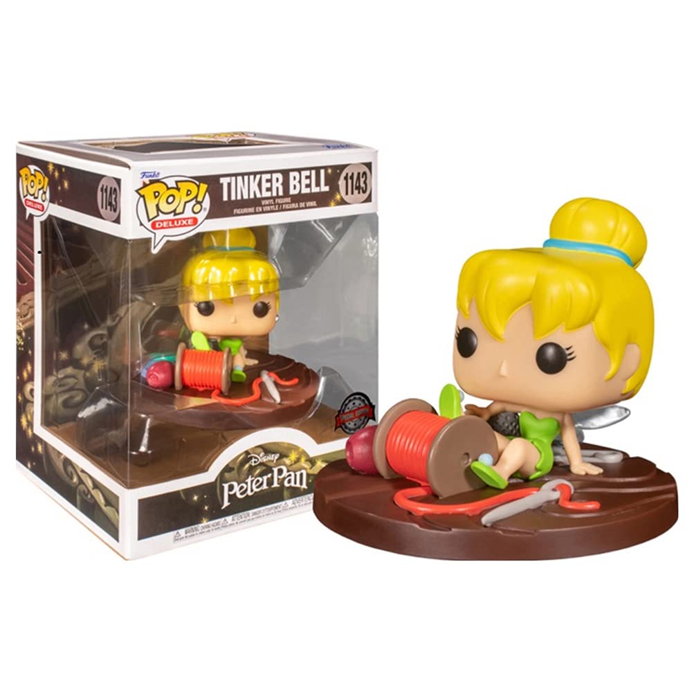 Funko Peter Pan Pop! Deluxe Vinyl Figurine Tinker Bell On Spool 9 Cm