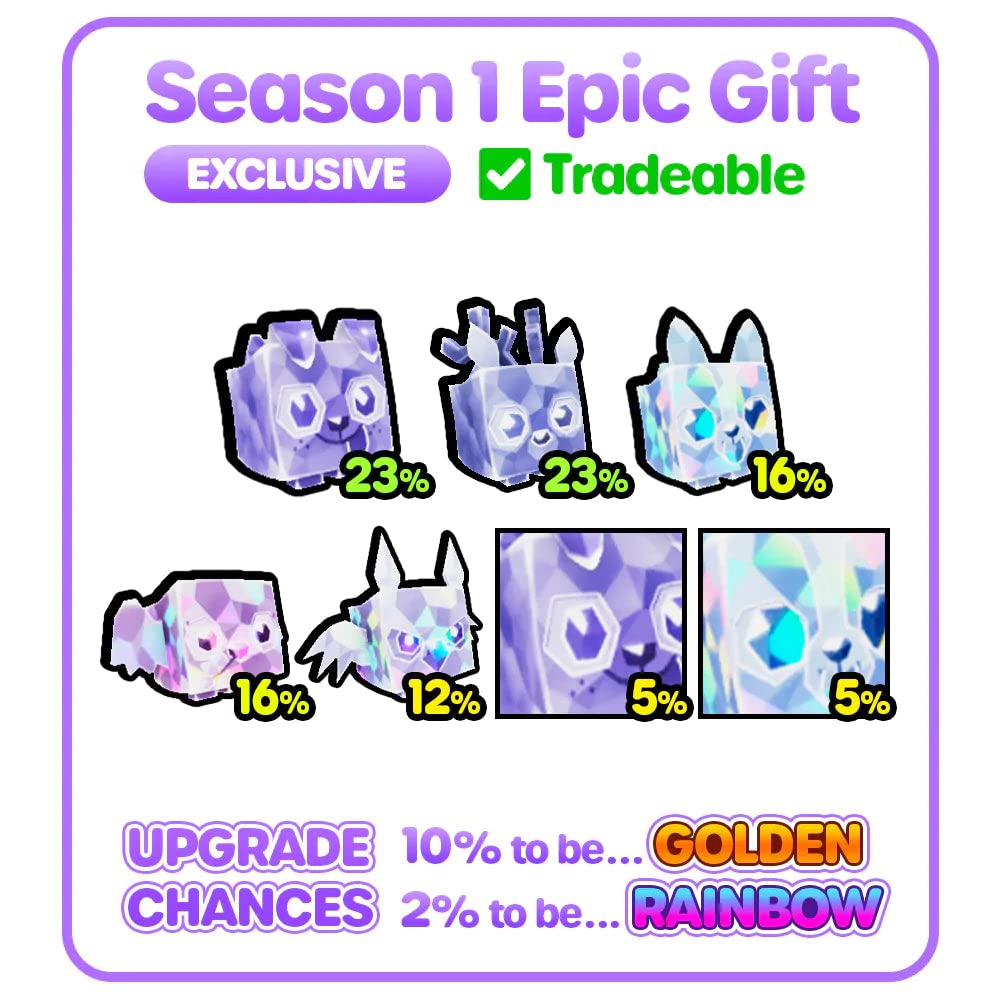 Pet Simulator X - Mystery Pet Treasure Plush 2-Pack (Two 4' Tall Plushies, Series 1) [Includes Dlc]
