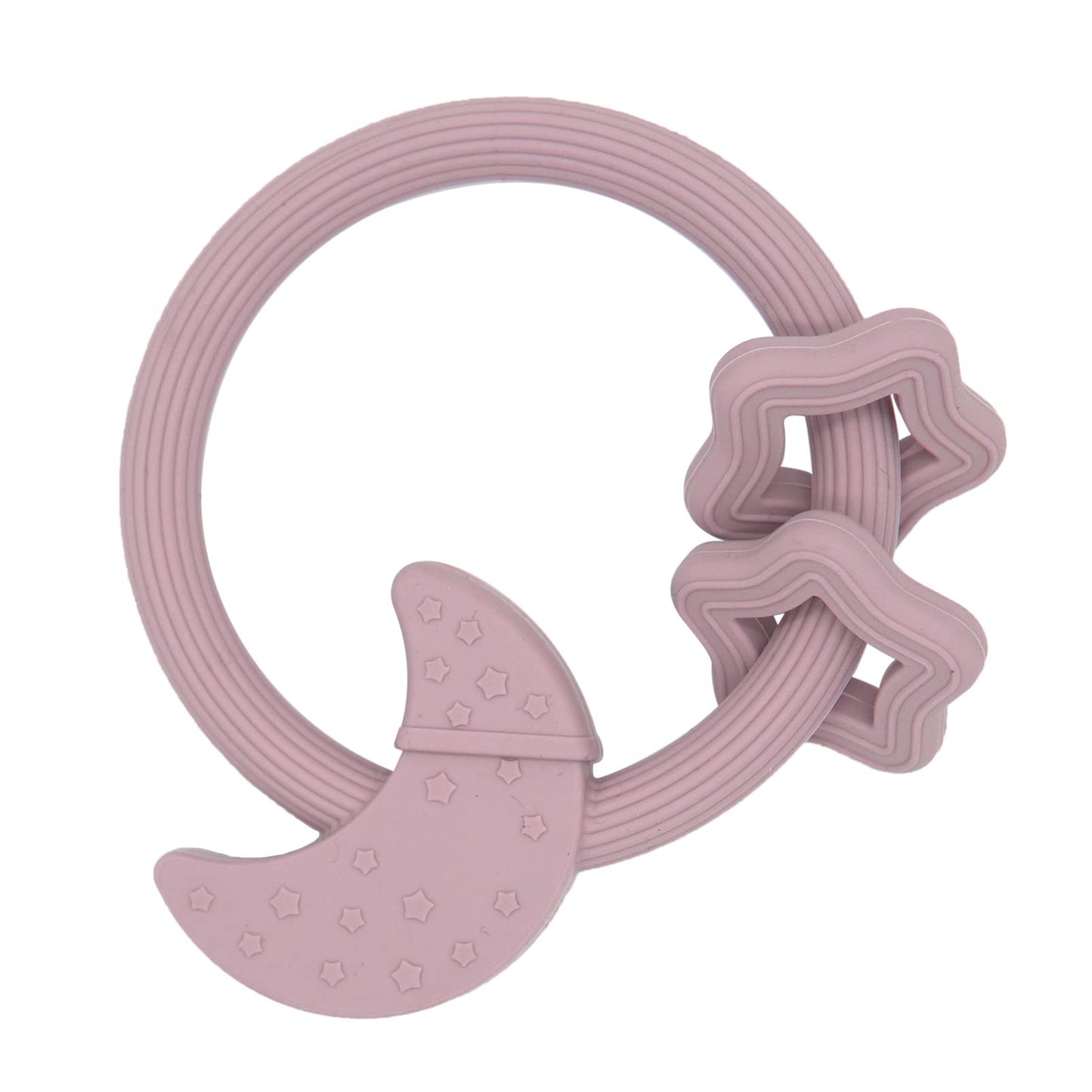 Eoopoon Silicone Baby Teething Toy, Silicone Baby Teether For Babies 3 Months+, Bpa Free, Boys Girls Shower, Birthday, Christmas Gifts(Lilac)