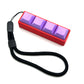 Four-Button Clicky Mechanical Switch Fidget Toy | Stim Toy, Stress Relief, Adhd (Red Base, Lavender Keycaps)