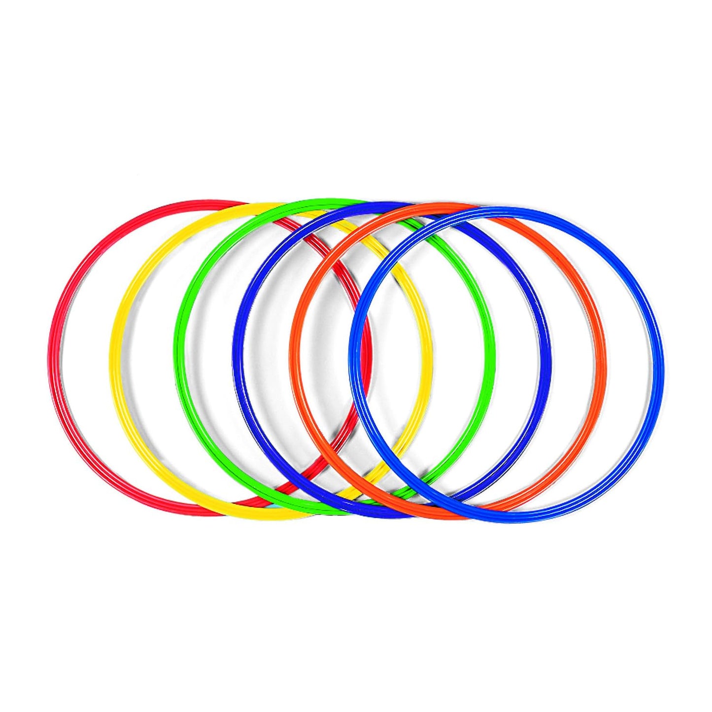 Fun Express Large 20 Inch Obstacle Course Agility Rings, Set Of 6 Rings, Great For Physical Education, Festivals And Outdoor Act