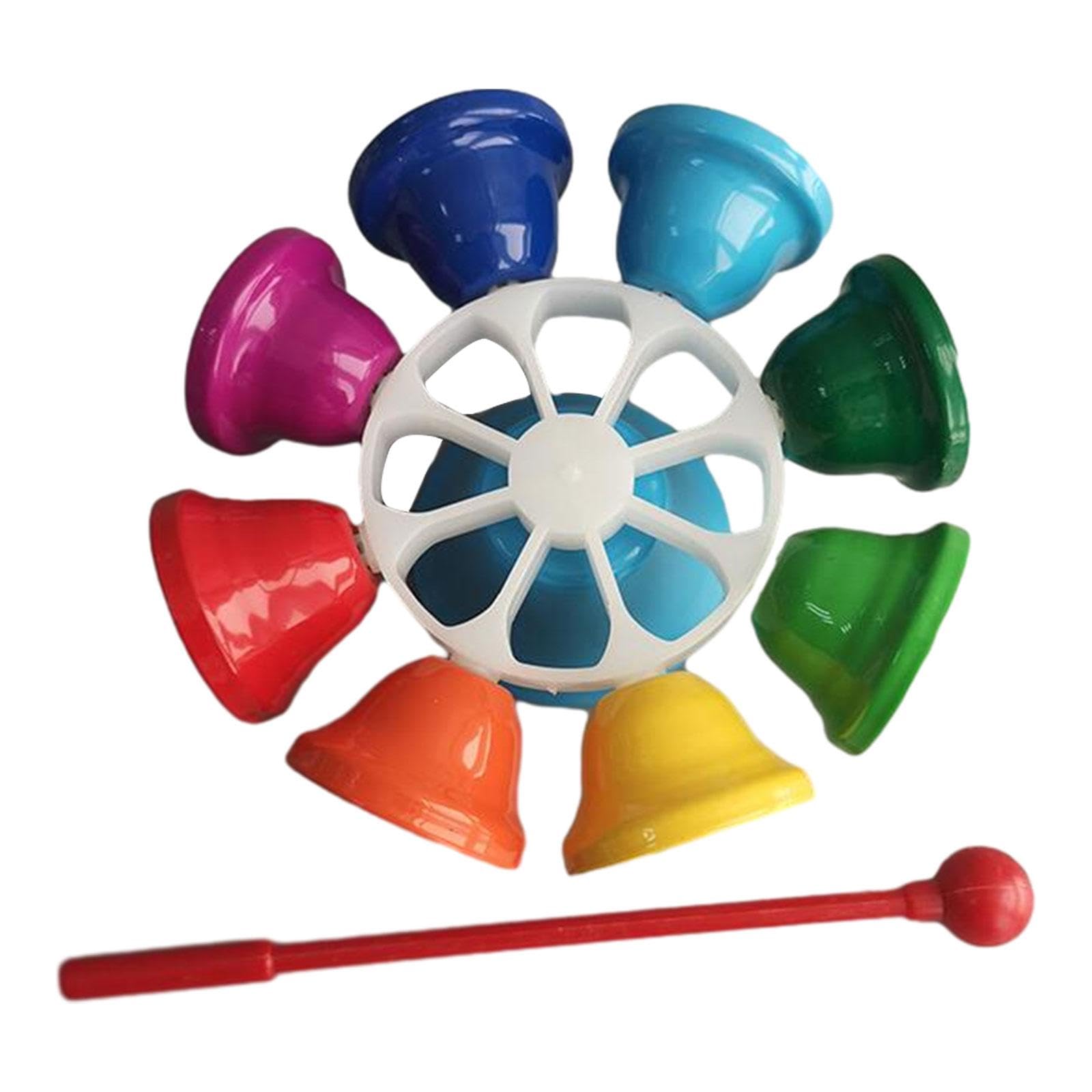 Calandis 8 Note Hand Bell Toys Percussion Instrument For Children Age 3 4 5 6 Parties | Bells & Chimes | Orchestral Percussion |