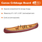 Outside Inside Hand Painted Tin Boat Cribbage Board - Multi Color, One Size, Model 99886, Resin Material