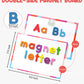 Gamenote Classroom Magnetic Alphabet Letters Kit 234 Pcs With Double - Side Magnet Board - Foam Alphabet Letters For Preschool Kids Toddler Spelling And Learning Colorful Abc Education Fridge Magnets
