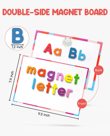 Gamenote Classroom Magnetic Alphabet Letters Kit 234 Pcs With Double - Side Magnet Board - Foam Alphabet Letters For Preschool Kids Toddler Spelling And Learning Colorful Abc Education Fridge Magnets